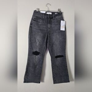 Skinnygirl Distressed Celeste Straight Ankle Jeans NWT